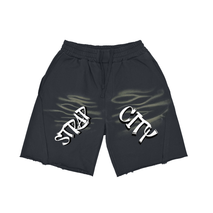 Vintage Washed  Tiger Stripes Short Pants