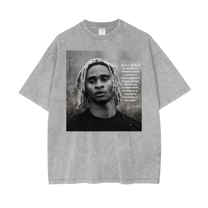 Humphrey Portrait Acid Wash Oversize T-Shirt