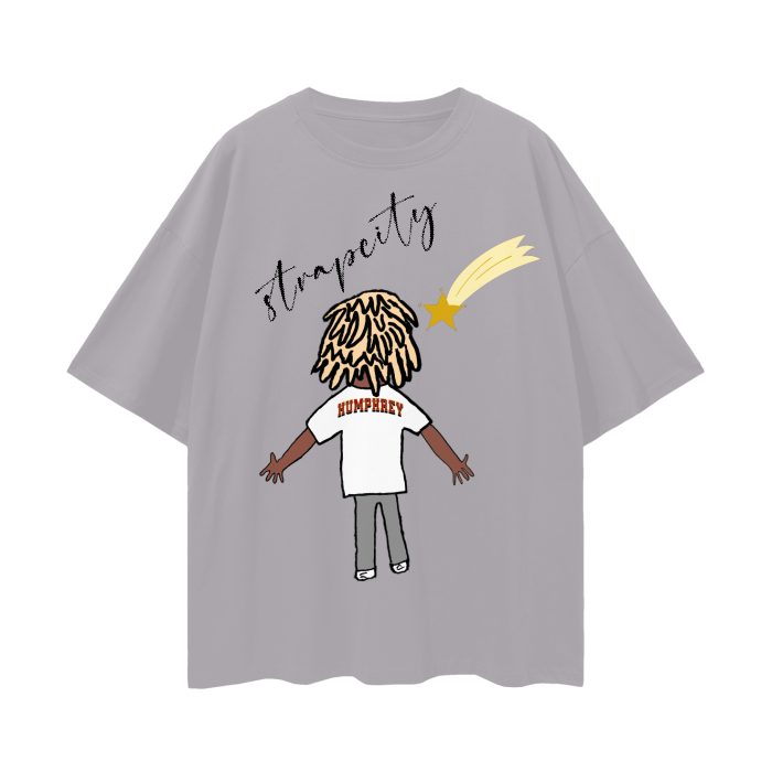 StrapStar Oversize Deep Drop Shoulder Tee