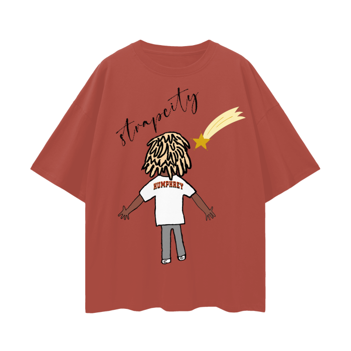 StrapStar Oversize Deep Drop Shoulder Tee