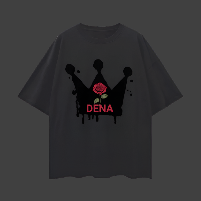 Dena King Oversize Deep Drop Shoulder Tee
