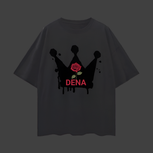 Dena King Oversize Deep Drop Shoulder Tee