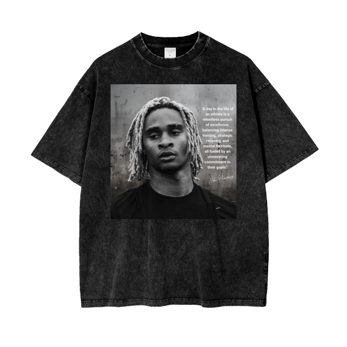 Humphrey Portrait Acid Wash Oversize T-Shirt