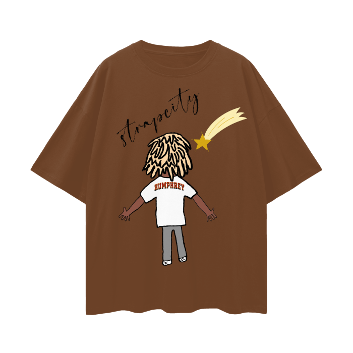 StrapStar Oversize Deep Drop Shoulder Tee