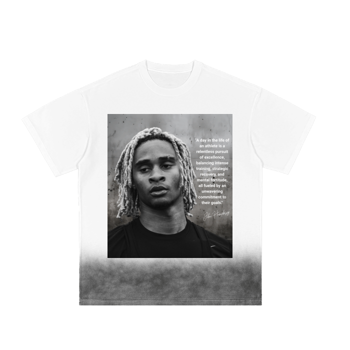 JHumphrey Grey Gradient on White Vintage Washed T-Shirt