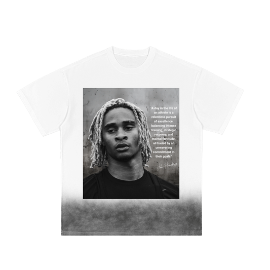 JHumphrey Grey Gradient on White Vintage Washed T-Shirt