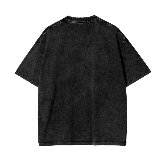 SMILE Acid Wash Oversize T-Shirt