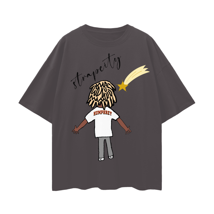 StrapStar Oversize Deep Drop Shoulder Tee