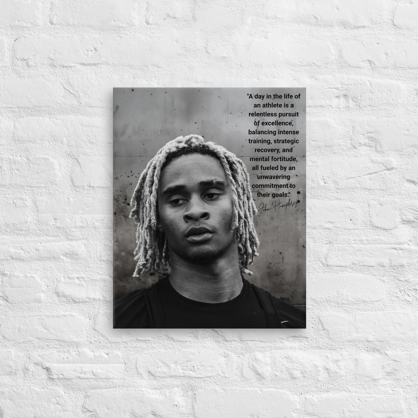 Thin canvas John Humphrey Athlete