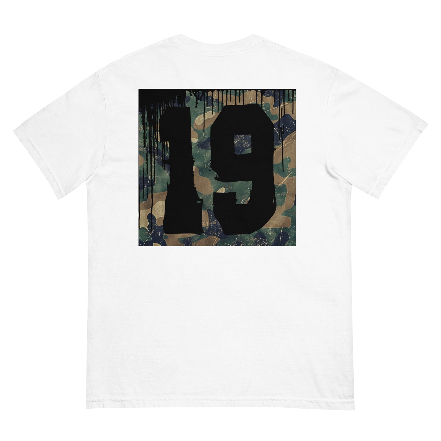 StrapCityHumphreyCamoPaint heavyweight t-shirt