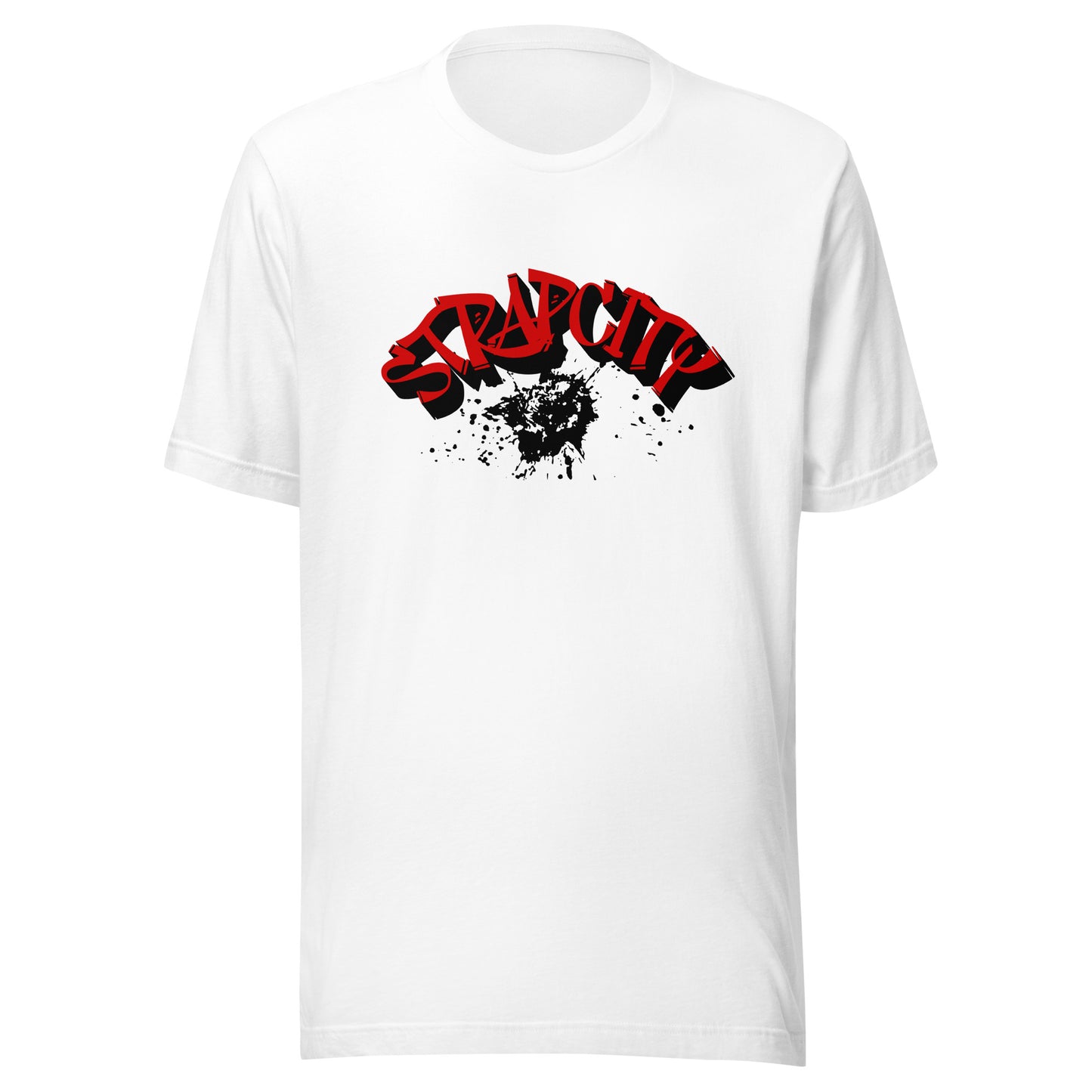 STRAPCITY RED/BLACK INK Unisex t-shirt